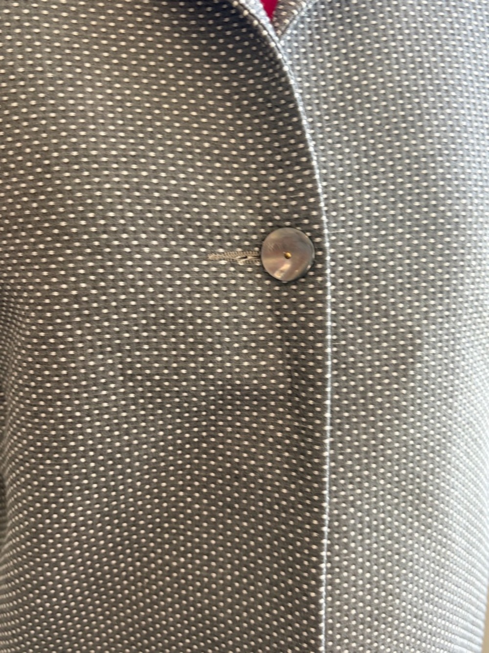 Barry Bricken Women’s Blazer • Gray Dot Pattern - Picture 3 of 12